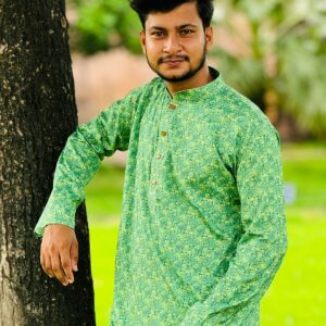Digital Print Cotton Panjabi
