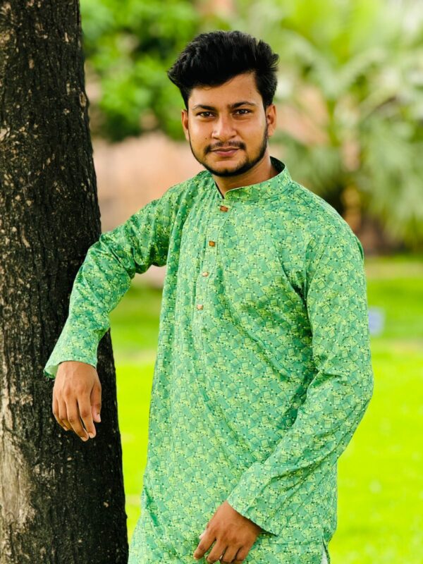 Digital Print Cotton Panjabi - Image 4