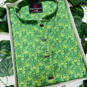 Digital Print Cotton Panjabi