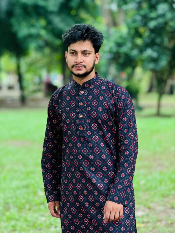 Cotton Printed Panjabi - Image 4