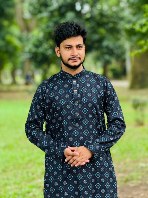 Cotton Printed Panjabi - Image 2