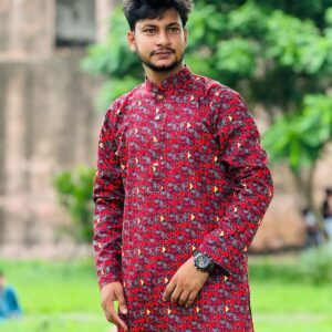 Cotton Print Panjabi