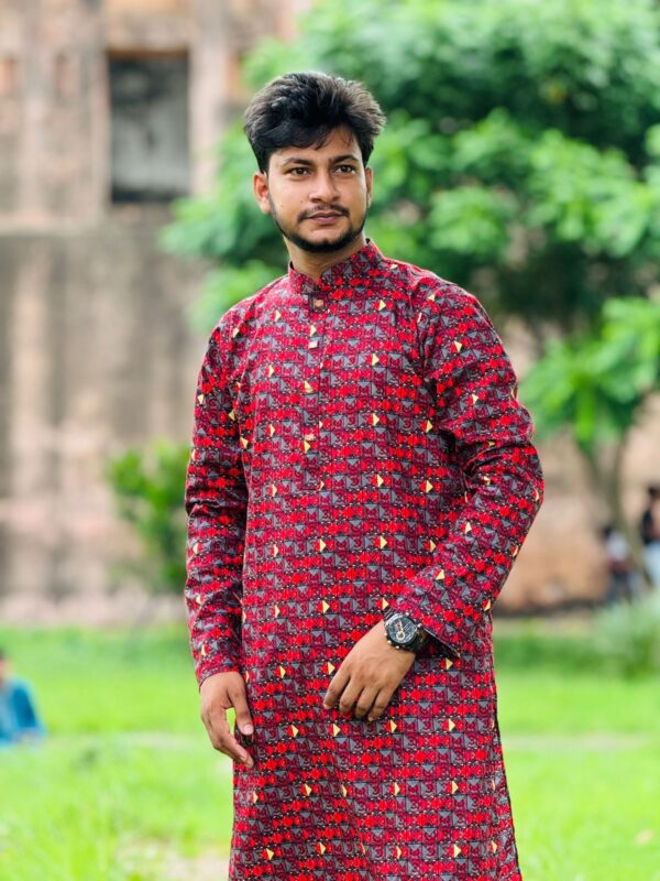 Cotton Print Panjabi - Image 7