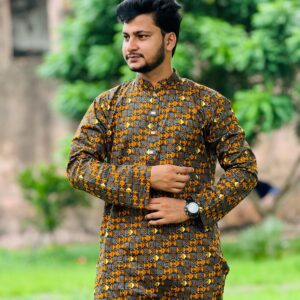 Cotton Print Panjabi