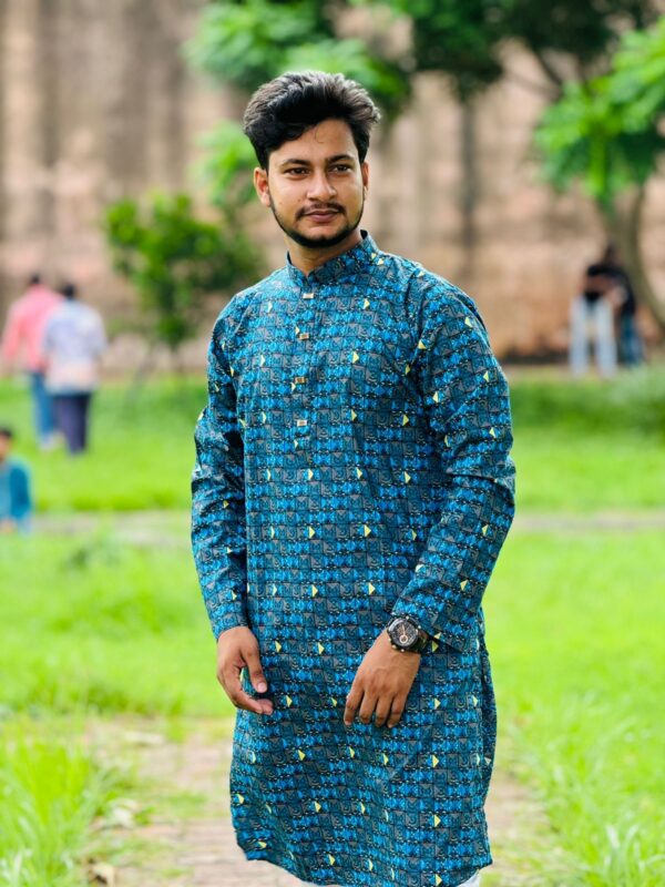 Cotton Print Panjabi - Image 5
