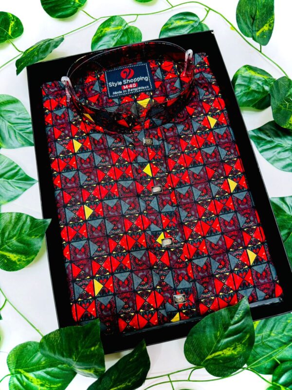 Cotton Print Panjabi - Image 4