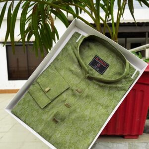 Premium Cotton Print Panjabi