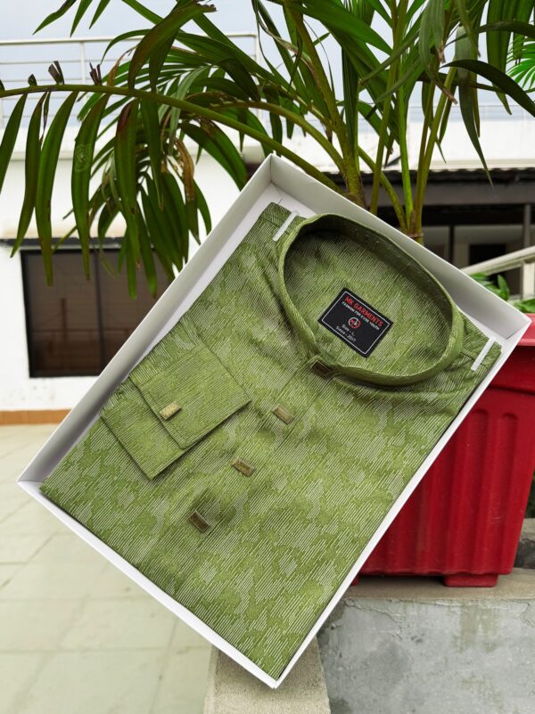 Premium Cotton Print Panjabi - Image 3