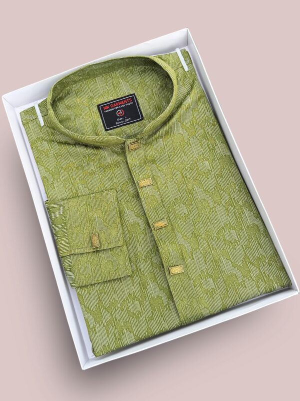 Premium Cotton Print Panjabi - Image 2
